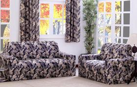 Capa Protetora de Sofá Adere Floral Preto 02 e 03 Lugares - Deccoralle