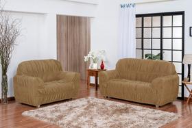 Capa protetora de sofa de 2 e 3 lugares em malha gel