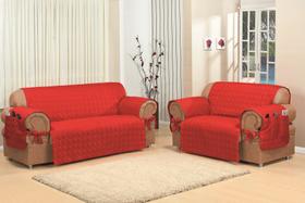 Capa Protetora De Sofa Microfibra 02 E 03 Lugares Vermelho F101 Capa Protetora De Sofa Microfibra 02 E 03 Lugares Vermelho F101