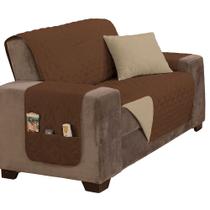 Capa Protetora de Sofá Padrão 2 Lugares Manu Matelado Dupla Face Capa Protetora de Sofá Padrão 2 Lugares Manu Matelado Dupla Face