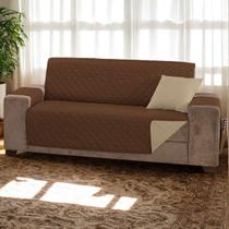 Capa Protetora de Sofá Padrão 4 Lugares Manu Matelado Dupla Face Capa Protetora de Sofá Padrão 4 Lugares Manu Matelado Dupla Face