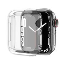 Capa Protetora De Tela Para Apple Watch, Capa Tpu Para Série 7 Se 6 5 4 3 40mm 42mm 44mm 41mm 9 8