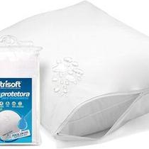 Capa protetora de travesseiro trisoft percal 200 fios