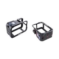 Capa Protetora DJI OSMO Action 3 4 5Pro Em Liga De Alumínio Com Duplo Cold Shoe TELESIN Capa Protetora DJI OSMO Action 3 4 5Pro Em Liga De Alumínio Com Duplo Cold Shoe TELESIN