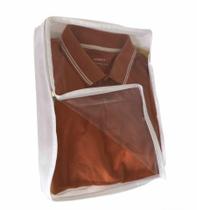 Capa Protetora e Organizadora de Camisas Calças Blusas Roupas Transporte Limpeza 10x29x40