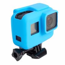 Capa Protetora Em Silicone Para Câmeras GoPro Hero 5, 6, 7 Black -Azul - Shoot