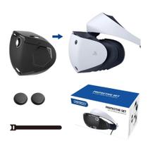 Capa Protetora em TPU com Alça + 2 Caps Para PlayStation VR2 PSVR2 Preta