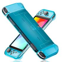 Capa protetora FANPL Dockable Clear para Nintendo Switch OLED