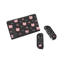 Capa Protetora Fina De TPU Macio Cherry Bear Para Console Nintendo Switch OLED Acessório De Jogo NS