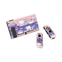 Capa Protetora Fina de TPU para Nintendo Switch OLED - Gatinho Obediente