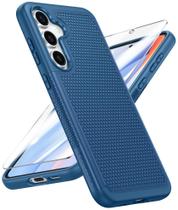 Capa protetora FNTCASE para Samsung Galaxy S24-FE Azul