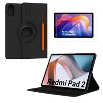 Capa Protetora Giratória Com Porta Caneta + Pelicula P/ Tab Redmi Pad 2 11'