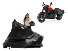 Capa Protetora Harley Davidson Fat Bob com Alforge lateral