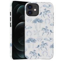 Capa protetora híbrida para iPhone 12, design costeiro Capa protetora híbrida para iPhone 12, design costeiro