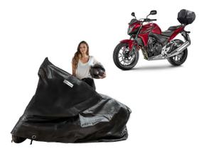 Capa Protetora Honda CB 400/ 450/ 500 com Baú /Bauleto