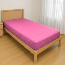 Capa Protetora Impermeável Hospitalar P/ Colchão Lençol Elástico Solteiro 88x188x20cm - Rosa Bebê Capa Protetora Impermeável Hospitalar P/ Colchão Lençol Elástico Solteiro 88x188x20cm - Rosa Bebê