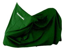 Capa Protetora Impermeável Para Moto Kawasaki Com Baú