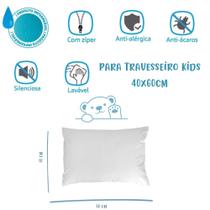 Capa Protetora Impermeável para Travesseiro Kids Infantil 40x60cm Arrumadinho Enxovais
