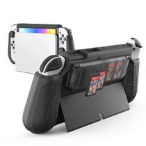 Capa protetora KIWIHOME Switch OLED com armazenamento de jogos preta