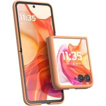 Capa protetora leve para Motorola Razr+ 2024 Peach Fuzz