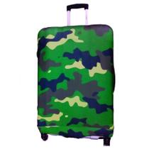 Capa Protetora Mala Viagem Personalizada Grande Camuflada