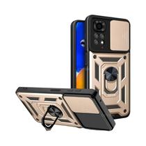 Capa Protetora Militar Com Lente Deslizante Para Câmera Xiaomi Redmi Note 13 12 11 pro plus 11s 12s