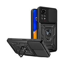 Capa Protetora Militar Com Lente Deslizante Para Câmera Xiaomi Redmi Note 13 12 11 pro plus 11s 12s