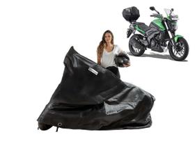 Capa Protetora Moto Bajaj Dominar 160/ 200 com Baú