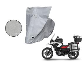 Capa Protetora Moto BMW G650 GS Com Baú Cinza