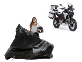Capa Protetora Moto Ducati Multstrada V4 com Baú