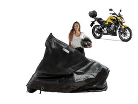 Capa Protetora Moto Honda CB 300F Twister com Baú
