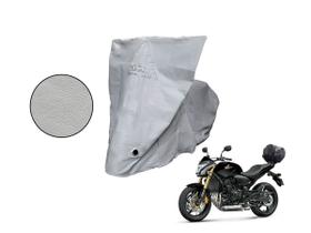 Capa Protetora Moto Honda Hornet 600/750 com Baú Cinza