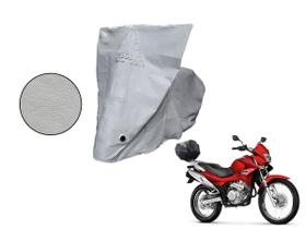 Capa Protetora Moto Honda NX 400i Falcon com Baú Cinza Capa Protetora Moto Honda NX 400i Falcon com Baú Cinza
