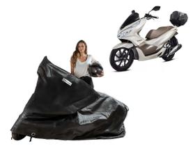 Capa Protetora Moto Honda PCX 150/ 160 com Baú /Bauleto