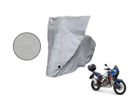 Capa Protetora Moto Honda XRV 750 Africa Twin com Baú Cinza