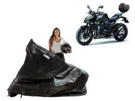 Capa Protetora Moto Kawasaki Z1000 com Baú