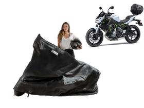 Capa Protetora Moto Kawasaki Z900R com Baú