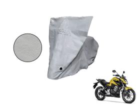 Capa Protetora Moto Sol Chuva Honda CB 300F Twister Cinza