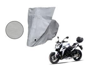 Capa Protetora Moto Suzuki GSX 750/ 1000 Com Baú Cinza Capa Protetora Moto Suzuki GSX 750/ 1000 Com Baú Cinza