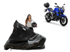 Capa Protetora Moto Yamaha Fazer 250 FZ25 com Baú