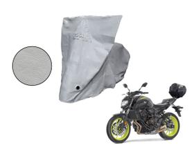 Capa Protetora Moto Yamaha MT03 MT07 MT09 Baú Cinza