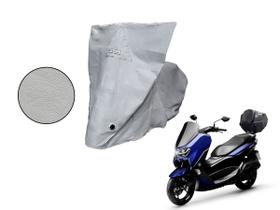 Capa Protetora Moto Yamaha NMAX 160 Com Baú Cinza