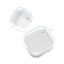 Capa Protetora Nerdcase Compatível com AirPods 4, Silicone Flexível, Transparente