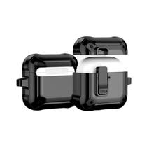 Capa Protetora Nerdcase Compatível com AirPods 4, Silicone Resistente, Preto