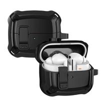 Capa Protetora Nerdcase Compatível com Samsung Galaxy Buds 3, Buds 3 Pro, Buds3 Fe, Resistente Preta