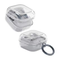 Capa Protetora Nerdcase Compatível com Samsung Galaxy Buds 4, Silicone, Transparente com Argola