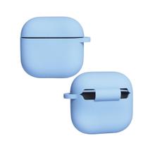 Capa Protetora Nerdcase de Silicone Premium, Compatível com AirPods 4, Cinza