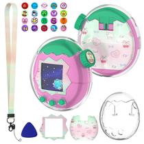 Capa protetora OAJ para Tamagotchi Paradise com adesivos Capa protetora OAJ para Tamagotchi Paradise com adesivos
