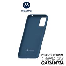 Capa Protetora Original Motorola Anti Impacto Moto E22 - Azul