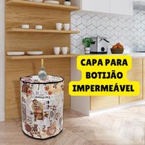 Capa Protetora Para Botijão Bujão De Gás Estampada Impermeável